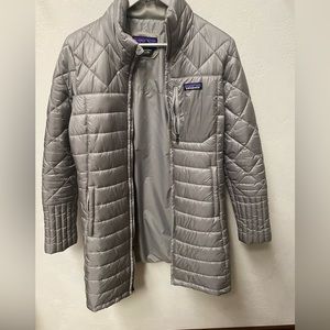 Silver Patagonia medium women's coat